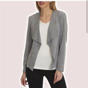 BETTY BARCLAY Soft Faux Suede Waterfall Jacket. Size 4